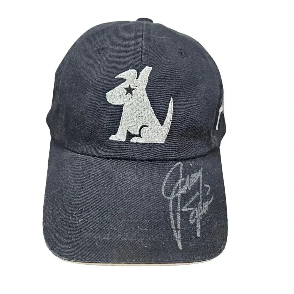 Jimmy Spencer Autographed‎ Embroidered Sirius Racing Hat Black NASCAR adjustable